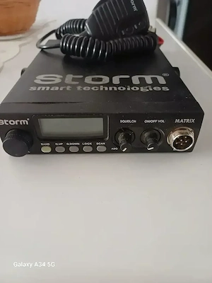 Stație Radio CB Storm Matrix 12V / 24V – ASQ, Stare Foarte Bună