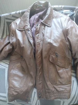 Geacă   Vestă din Piele Naturală Canda (C&A)   Mâneci Detașabile   Stare Bună!