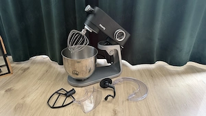 Mixer cu bol, H.Koenig, KM120, 5 litri, 800 W, negru