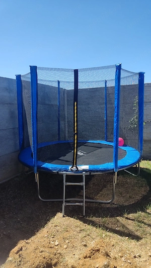 Vand Trambulina copii, Selgot, cu plasa de protectie 252 cm, 100 kg