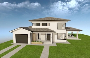 Teren de vanzare cu proiect de casa complet in Cihei, Com. Sanmartin 
