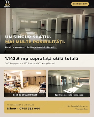 Spațiu comercial 1143 mp în Vișeu de Sus, Maramureș - imagine 3