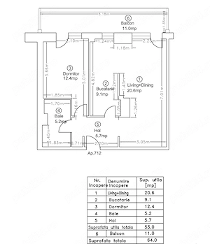 Apartament 2 camere - First Estate Pipera - imagine 2