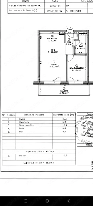 Vând apartament 2 camere finisat, gata de mobilat după preferințe - imagine 10