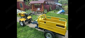 Motocultor AgroPro HS 1100D, motor 18 CP cu remorca. - imagine 2