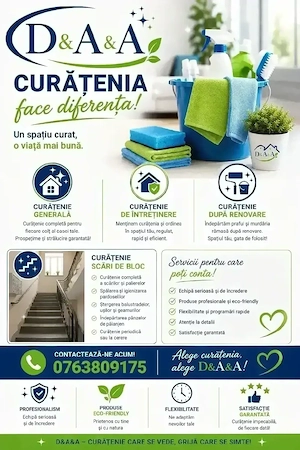 Servicii de curățenie Caracal olt și împrejurimi 