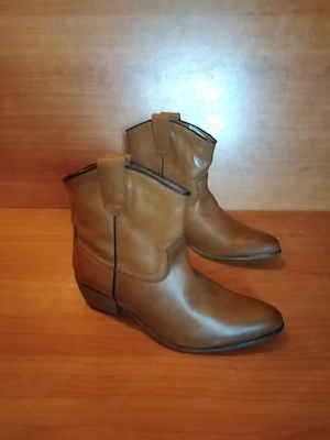 Cizmulițe, botine western din piele naturală nr 42