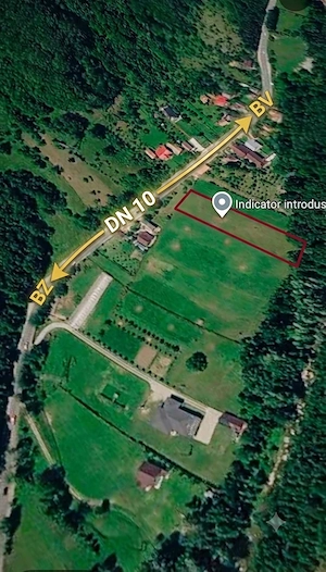 Teren de vânzare 2.500 mp în Siriu   aproape de DN10, ideal pensiune cabană