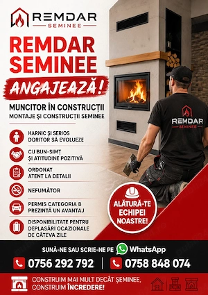 Remdar Seminee Vaslui Angajeaza nuncitori