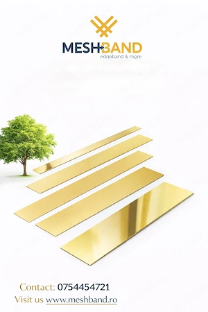Insertii platband auriu și profile aurii -gold mirror bronze
