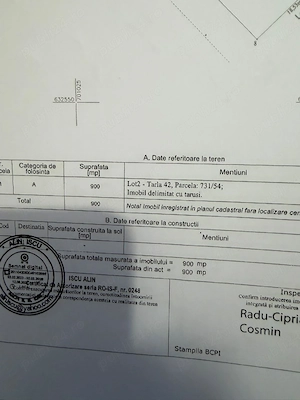 Vând teren intravilan 900 mp   Dancu, zona Lacul Chirița - imagine 2
