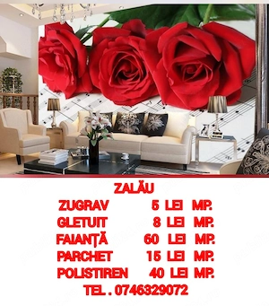 Zugrav gletuit faianta parchet polistiren Zalău 