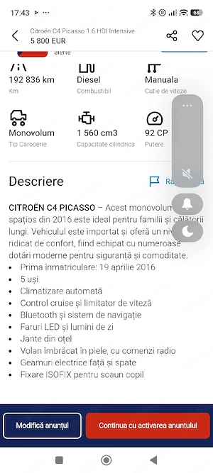 Citroen C4 Picasso  - imagine 9