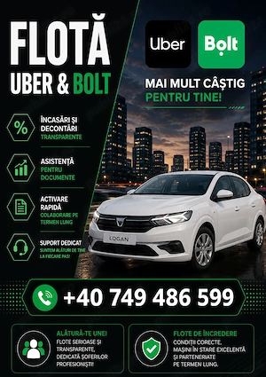 Flota Bolt uber Alexandria Teleorman