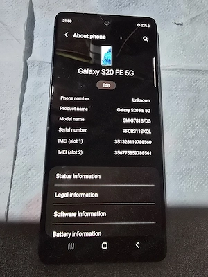 Telefon Samsung s20 fe 128gb