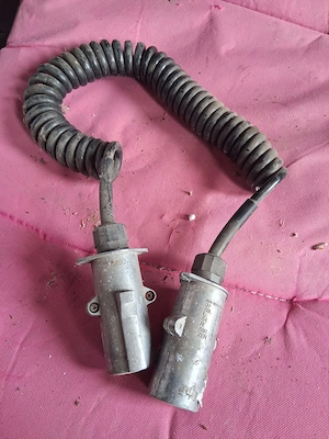 Cablu Spiralat Conectare Remorcă / Camion 24V cu 7 Pini Metalic (Gama L / N)