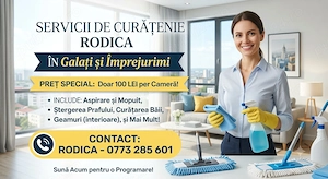 Ofer servicii de curățenie