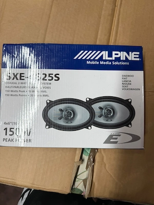 Difuzoare Auto Coaxiale 2 Căi Alpine SXE-4625S (4x6 inchi   10x15 cm) Noi