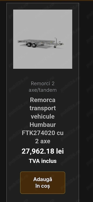 Vand platforma 2 axe basculabila  - imagine 4