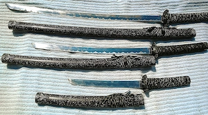 Set sabii Katana sabie japoneza