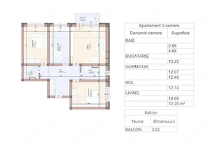 Apartament 3 camere Sanpetru - imagine 7
