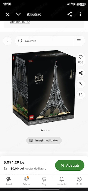 Lego Eiffel ediție limitată