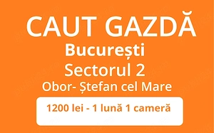 Caut Gazdă Bucuresti SECTOR 2 - OBOR 