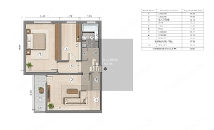 Ap. 2 camere decomandat 51mp Bd. Al. Obregia /P-ta Cultural - imagine 5