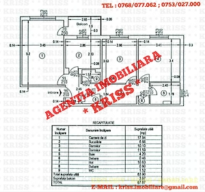 Apartament 3 Camere BERE-DEDEMAN Confort 1 Decomandat Etaj 3 Din 4 Renovat Recent An 1985 - imagine 16