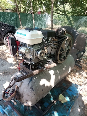 compresor aer cu motor pe benzina - imagine 4