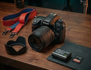 Kit foto Nikon d7000 + obiectiv 18-105mm VR + accesorii 
