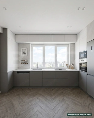 Apartament 2 camere, 48mp, etaj intermediar, balcon, parcare, VIVO  - imagine 2