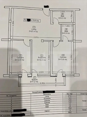 Apartament 3 camere lux, 76 mp, 2 băi, terasă și parcare – bloc nou - imagine 13