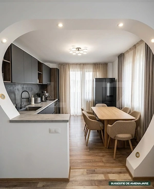 Apartament 2 camere, 61mp, parcare inclusă, balcon, Zona Florilor - imagine 2