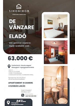 Apartament spațios de vânzare în Gheorgheni, cu vedere panoramică