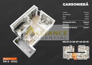 1 Minut Metrou Bercen!!!i Garsonieră  45 mp Decomandată - imagine 5