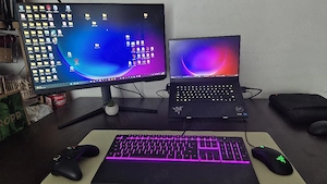 Setup Gaming Razer Blade 15 i7, 32gb RAM, nVidia RTX 3080ti 16gb, 1tb SSD + Samsung Odyssey 27"