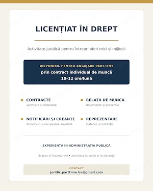 Solicitare angajare domeniu juridic