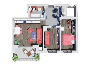 Apartament Nou Cu 3 Camere La Parter | 66,70 Mp Utili | Târgu Mureș - imagine 3