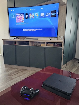 PlayStation 4 Slim PS4 + controller original DualShock 4 + cabluri + joc Just Dance 2022