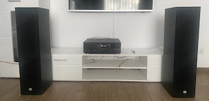Sistem Audio Hi-Fi Stereo: Amplificator   Receiver Denon DRA-295 + Boxe JBL MK 1000 