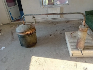 cazan de țuică de 100L făcut manual