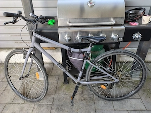 Bicicletă de oras polivalentă Riverside 120 gri