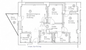 Apartament de lux cu 3 camere, 2 bai, in Torontalului - imagine 11