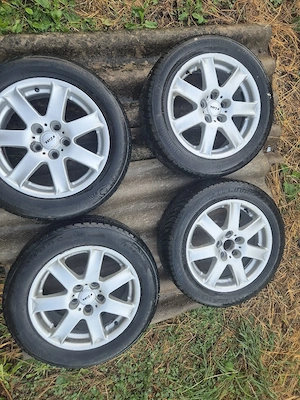 Vand Set Roti Vw Passat 205/55 R16 Originale Prinderea 5X112 anvelope Continental M+S  - imagine 3