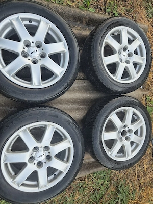 Vand Set Roti Vw Passat 205/55 R16 Originale Prinderea 5X112 anvelope Continental M+S  - imagine 2
