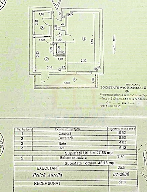 450 Euro/luna, Inchiriere apartament 45mp, o camera SPATIOASA, parter, - imagine 3