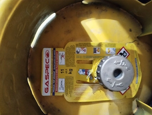 Butelie gaz Shell gaz umplută peste 3 sferturi 
