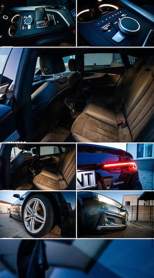 Vand Audi A5 2018 S-Line 2.0tdi 190cp Quattro automat Matrix  Alcantara navi.  21999   - imagine 4