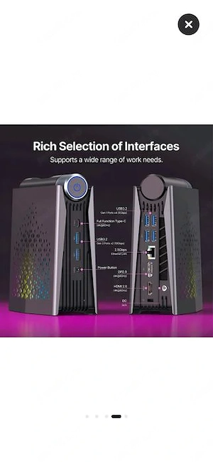 Mini PC Ryzen7 7735HS, 32 GB RAM ddr5, 1 TB